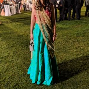 Pink/Green/Gold Lengha